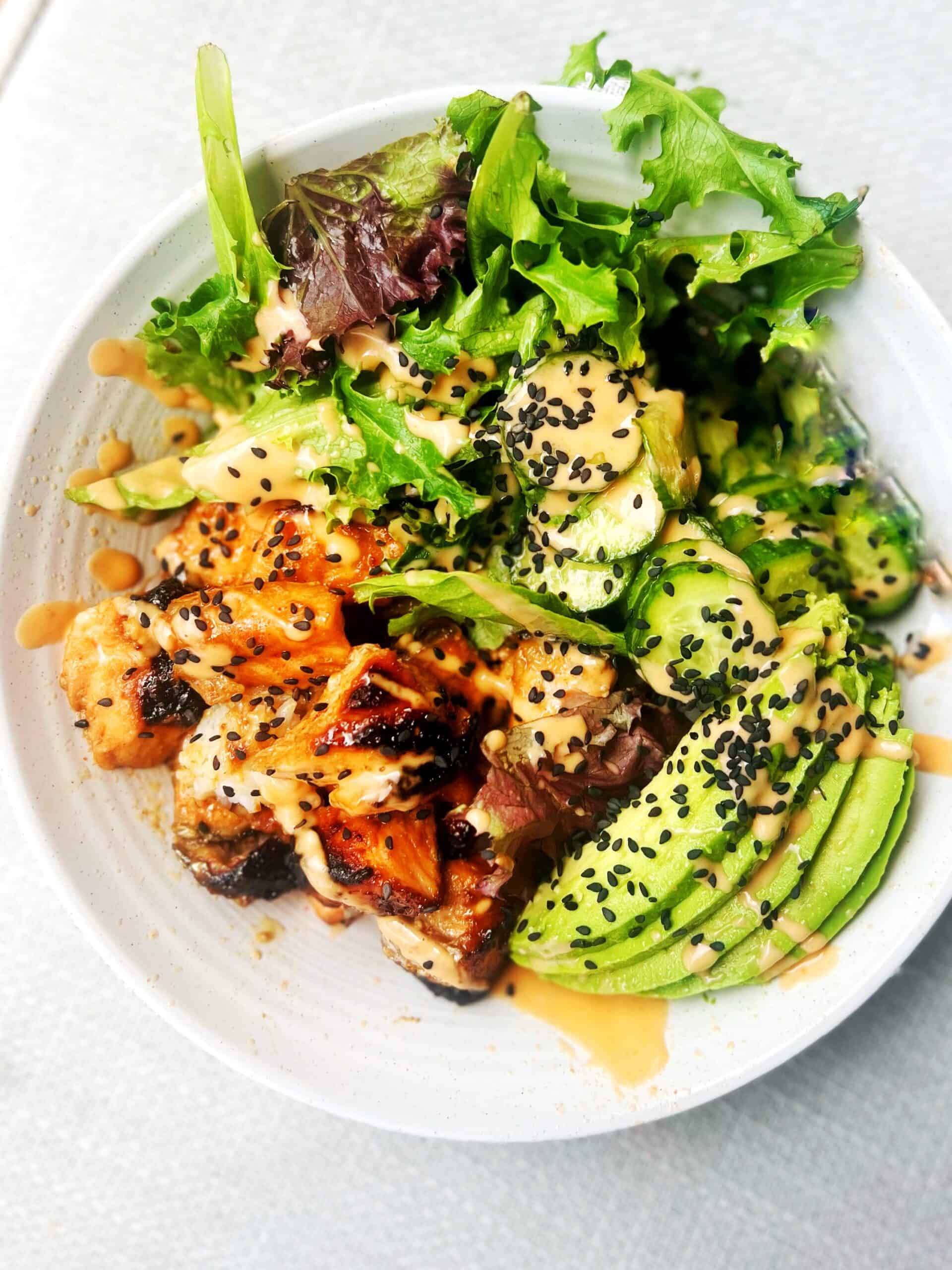 Honey Garlic Salmon Bowls Recipe for Dinner Nourished by Anne