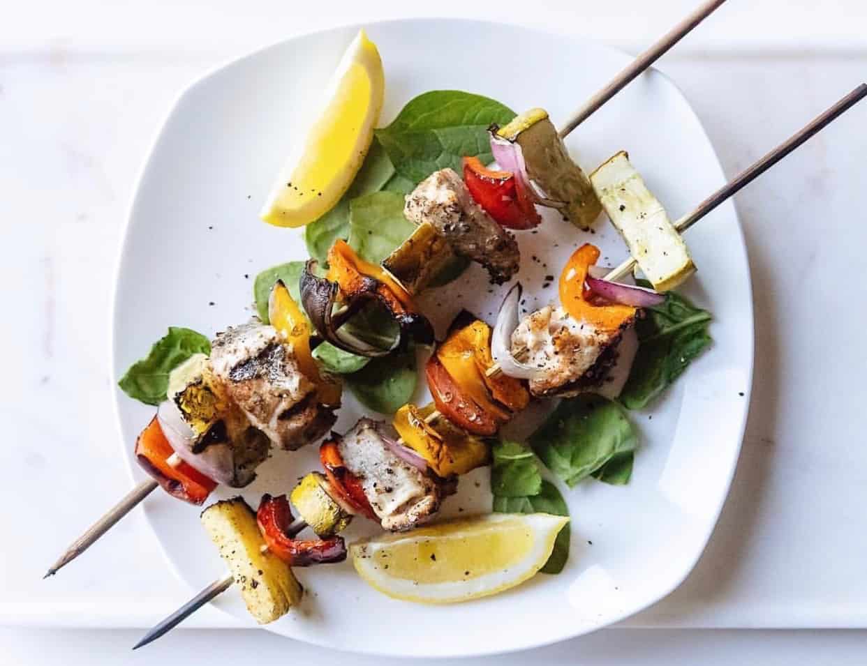 Grilled Chicken Skewers Recipe for Nourished by Anne